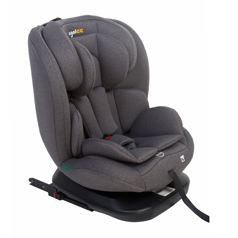 OG801A ECE R129 ISIze শিশুর গাড়ি আসন 40-150 সেমি আইসোফিক্স শিশু সুরক্ষা আসন 360 ডিগ্রি বাচ্চাদের জন্য বড় রিকলাইন ঘোরান