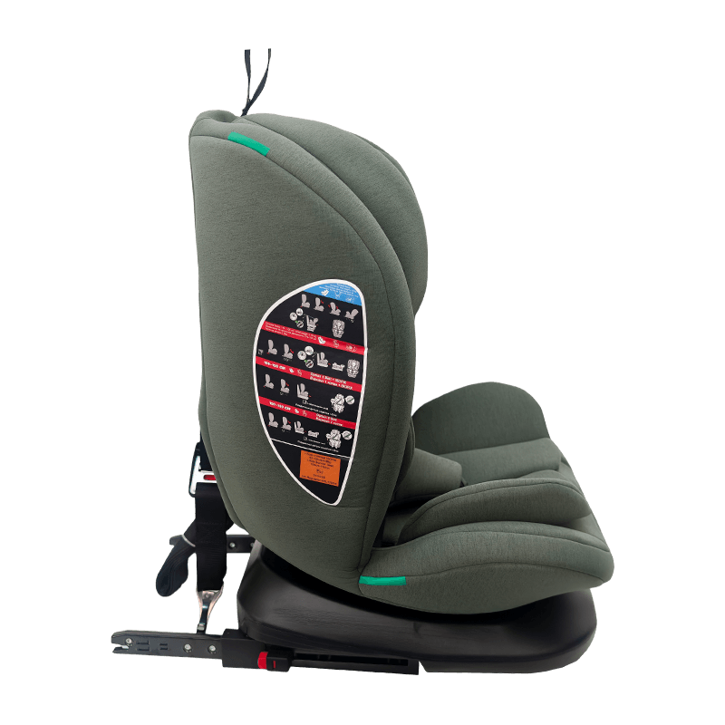 OG801A ECE R129 ISIze শিশুর গাড়ি আসন 40-150 সেমি আইসোফিক্স শিশু সুরক্ষা আসন 360 ডিগ্রি বাচ্চাদের জন্য বড় রিকলাইন ঘোরান