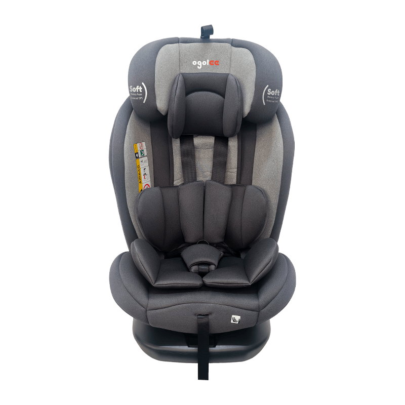OG801A ECE R129 ISIze শিশুর গাড়ি আসন 40-150 সেমি আইসোফিক্স শিশু সুরক্ষা আসন 360 ডিগ্রি বাচ্চাদের জন্য বড় রিকলাইন ঘোরান