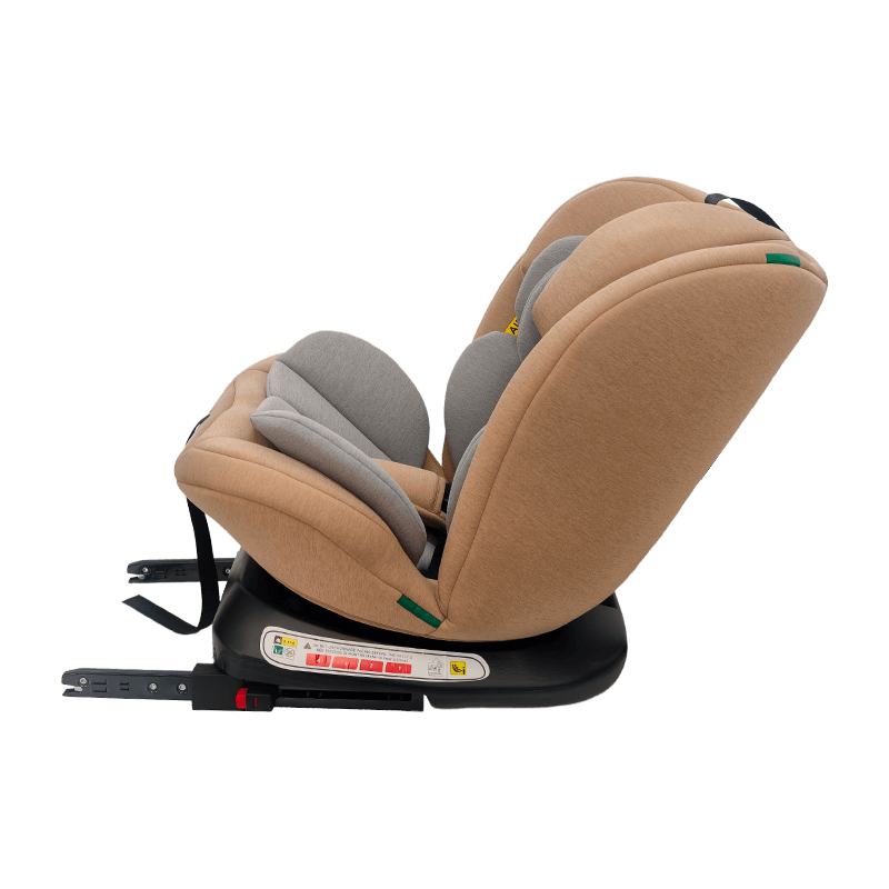 OG801A ECE R129 ISIze শিশুর গাড়ি আসন 40-150 সেমি আইসোফিক্স শিশু সুরক্ষা আসন 360 ডিগ্রি বাচ্চাদের জন্য বড় রিকলাইন ঘোরান