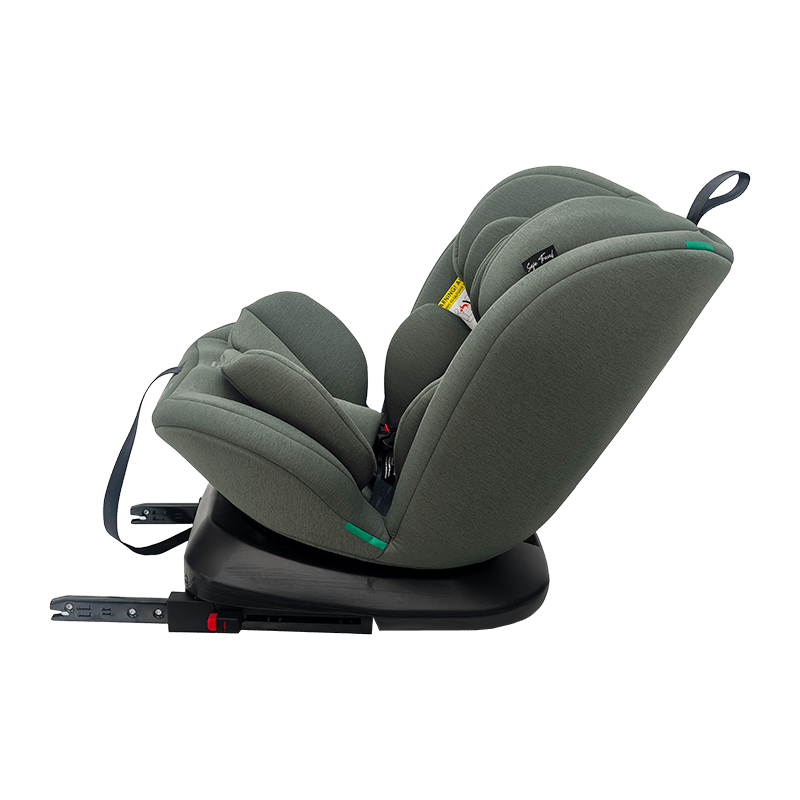 OG801A ECE R129 ISIze শিশুর গাড়ি আসন 40-150 সেমি আইসোফিক্স শিশু সুরক্ষা আসন 360 ডিগ্রি বাচ্চাদের জন্য বড় রিকলাইন ঘোরান