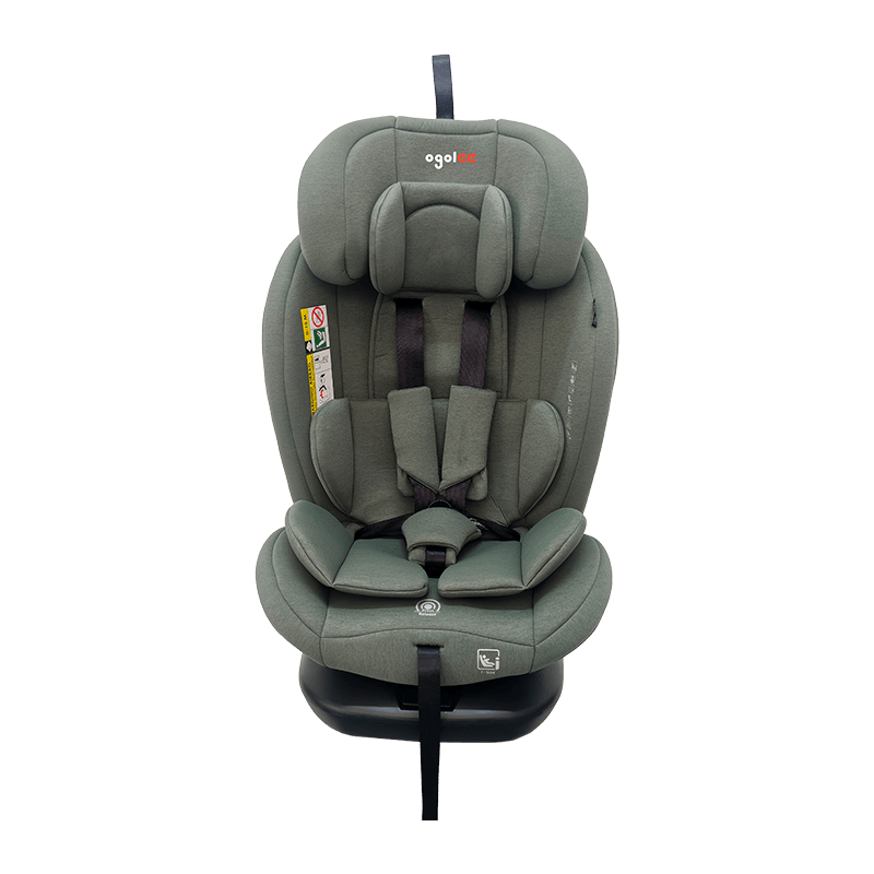 OG801A ECE R129 ISIze শিশুর গাড়ি আসন 40-150 সেমি আইসোফিক্স শিশু সুরক্ষা আসন 360 ডিগ্রি বাচ্চাদের জন্য বড় রিকলাইন ঘোরান
