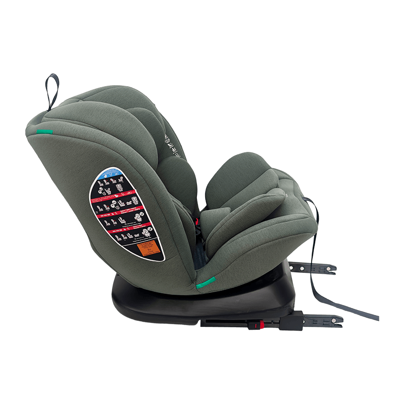 OG801A ECE R129 ISIze শিশুর গাড়ি আসন 40-150 সেমি আইসোফিক্স শিশু সুরক্ষা আসন 360 ডিগ্রি বাচ্চাদের জন্য বড় রিকলাইন ঘোরান