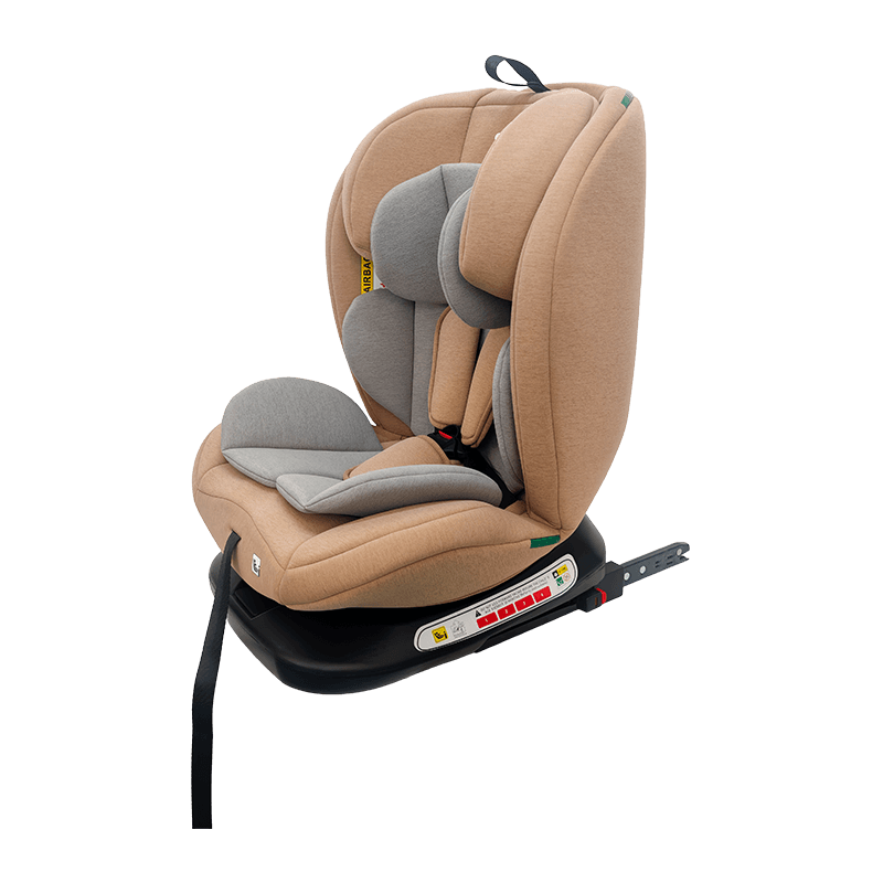 OG801A ECE R129 ISIze শিশুর গাড়ি আসন 40-150 সেমি আইসোফিক্স শিশু সুরক্ষা আসন 360 ডিগ্রি বাচ্চাদের জন্য বড় রিকলাইন ঘোরান