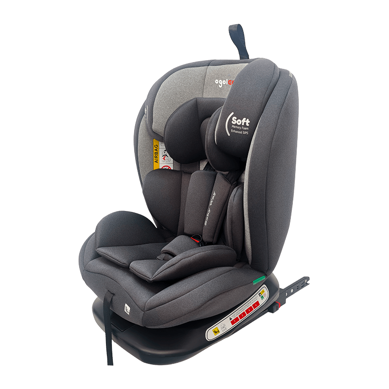 OG801A ECE R129 ISIze শিশুর গাড়ি আসন 40-150 সেমি আইসোফিক্স শিশু সুরক্ষা আসন 360 ডিগ্রি বাচ্চাদের জন্য বড় রিকলাইন ঘোরান
