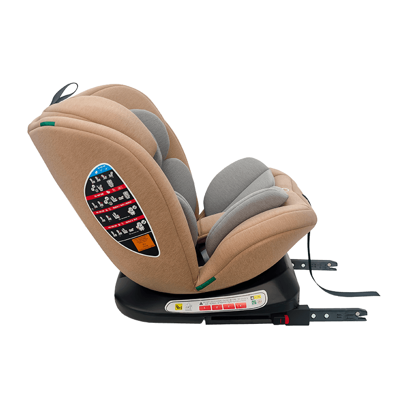 OG801A ECE R129 ISIze শিশুর গাড়ি আসন 40-150 সেমি আইসোফিক্স শিশু সুরক্ষা আসন 360 ডিগ্রি বাচ্চাদের জন্য বড় রিকলাইন ঘোরান